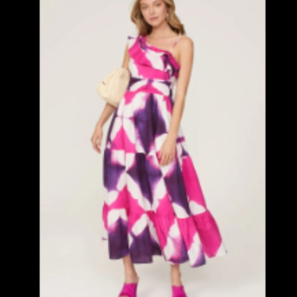 Busayo Collective Tie Dye One Shoulder Dress - Picture 4 of 7